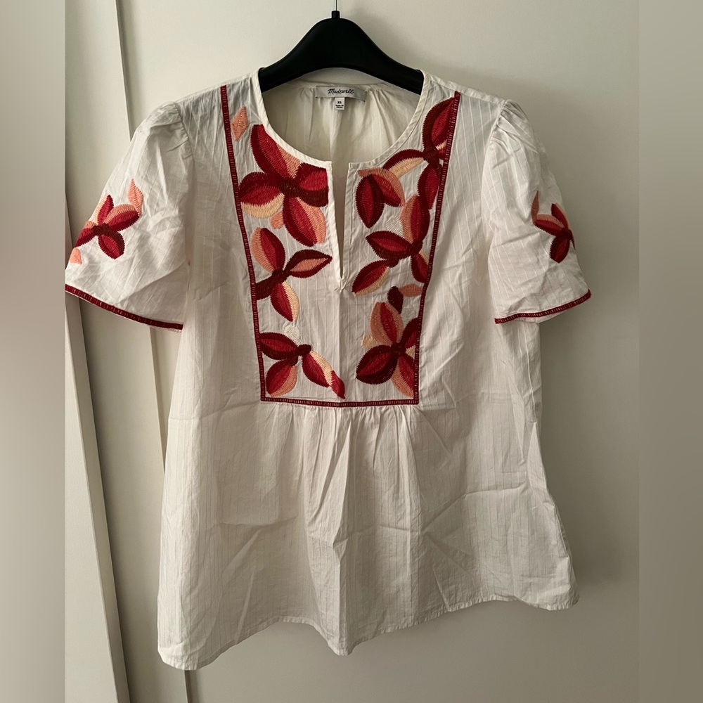 Two boho style shirts, good condition. Madewell XS and Democracy sz S